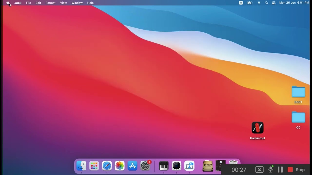 Hackintosh BigSur MacOs on Fujitsu lifebook P727 - YouTube