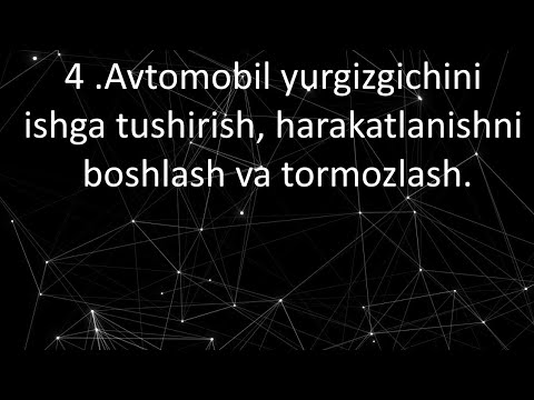 Video: Avtomobilni ishga tushirishni qanday to'xtatasiz?