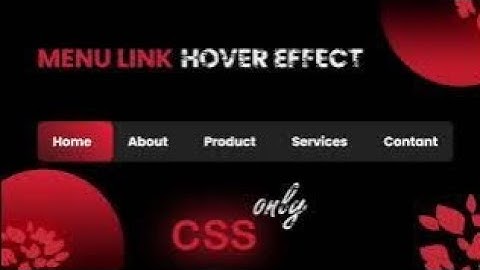 CSS Only Animated Navbar | Hover Effect Tutorial” coding  concepts html CSS tutorial for beginners 
