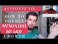 RESPONSE: How to Double Your Minoxidil Beard Growth For Fuller and Thicker Minox Beards