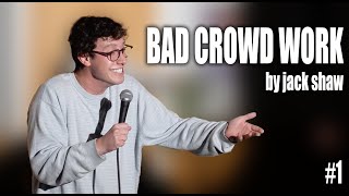 I am so bad at CROWD WORK | Jack Shaw Stand Up Comedy
