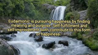 Psychology Vocabulary Eudaimonic