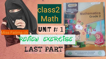#Class 2 |#Math|#Review exercise|#Unit 1|#miss Fatima ch|#Words|#Numbers|#Punjabbook