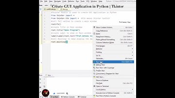 Create GUI Application in Python | Tkinter | Prof.Antony Vijay #shorts