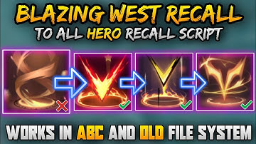 ▶️ BLAZING WEST RECALL TO ALL HERO RECALL SCRIPT FULL SOUND | BLAZING WEST RECALL SCRIPT