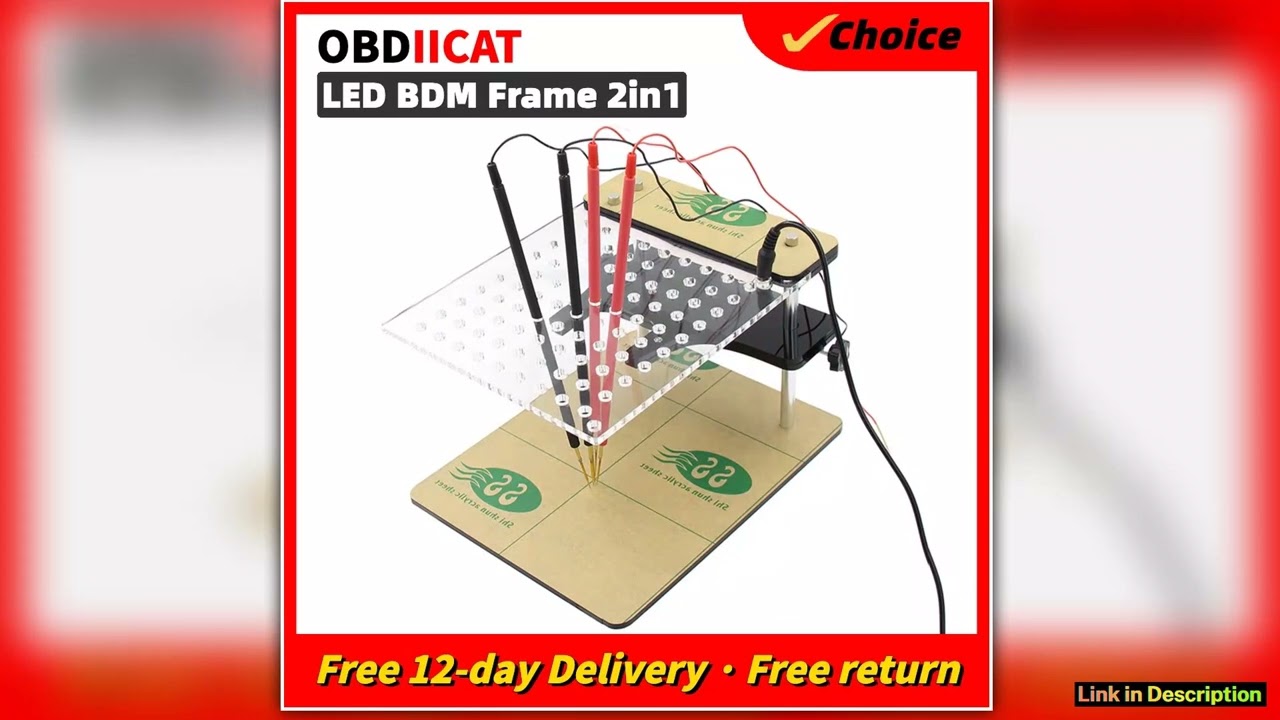 LED BDM Frame 2in1 Testing For BDM100 Fgtech Chip Tunning BDM Frame Essential Gear