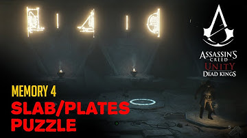 AC : Unity - Dead Kings - 4 Plates/Slabs Puzzle Guide | Memory 4 - Rasing the Dead