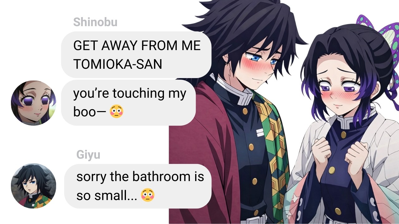If Giyu and Shinobu Got Locked in a Bathroom Together?! | Demon Slayer Text Story