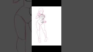 Drawing my characters in different styles 5 — Lady Nyx in Pokemon #shorts