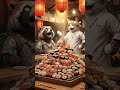 猫板前 vs 食い逃げタヌキ 〜築地の仁義なき寿司バトル〜