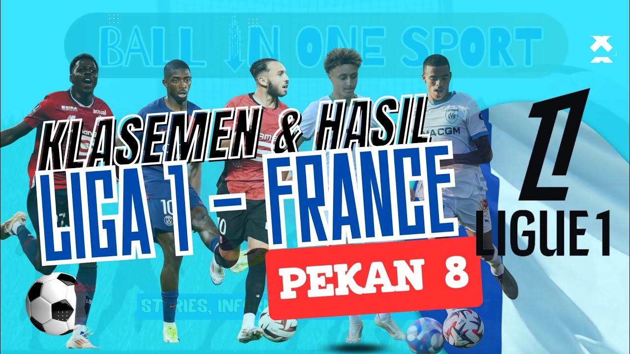 LIGUE 1 Pekan ke-8 Klasemen, Hasil Pertandingan dan Top Skor Liga 1 ...