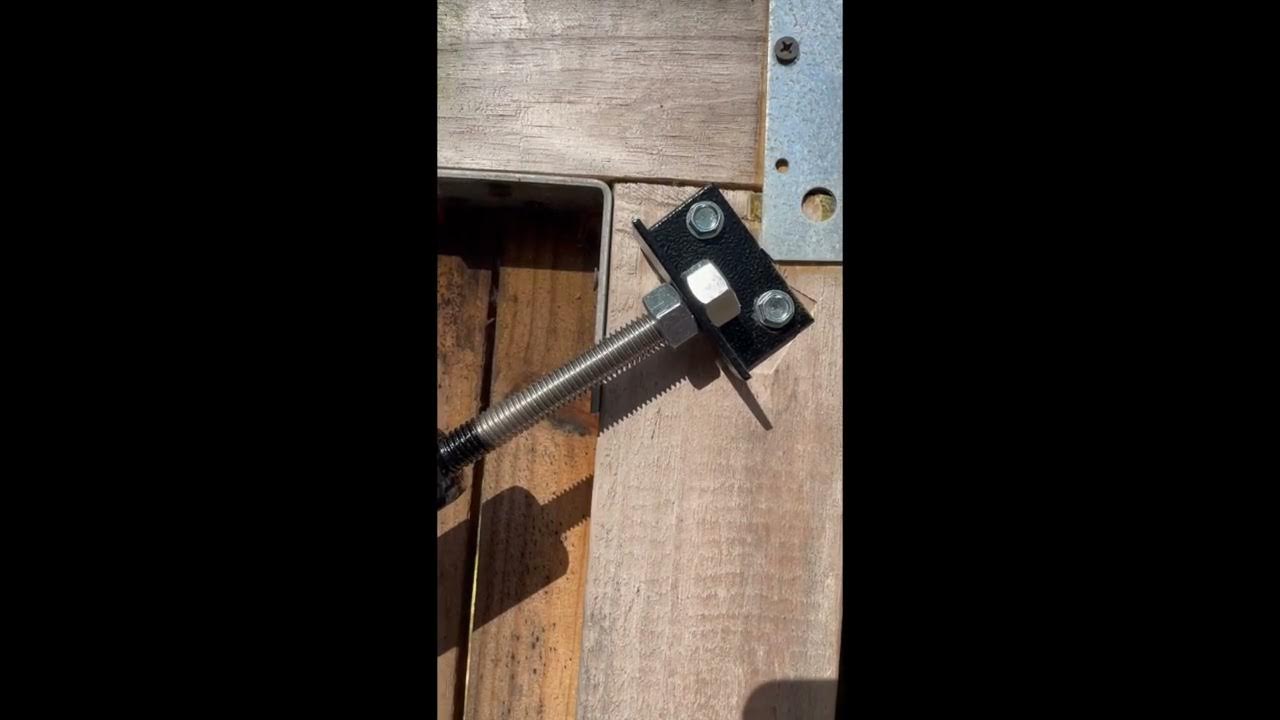 True Latch 8' Telescopic Gate Brace Wood Privacy Fence Anti Sag Gate