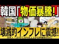 【海外の反応】韓国「物価暴騰！」壊滅的インフレに震撼！【ゆっくり解説】
