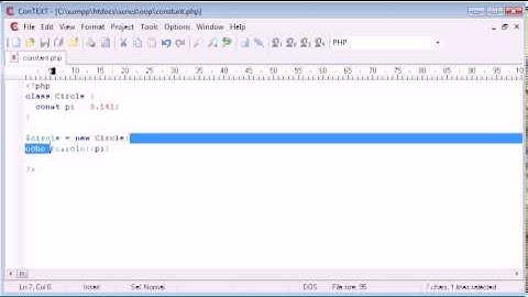 Beginner PHP Tutorial   194   Constants