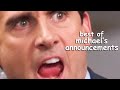 Michael scott making announcements for 10 minutes straight  the office us  comedy bites