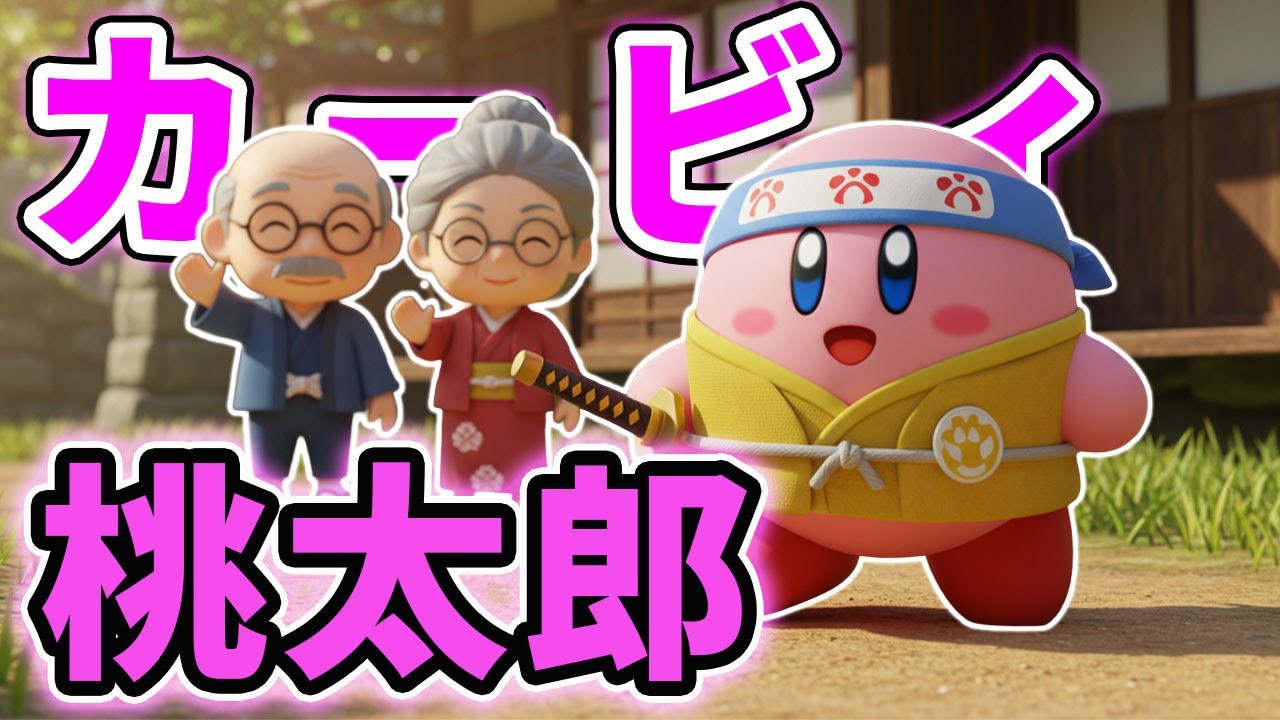 AI Generation] I tried making Kirby play Momotaro and the accuracy