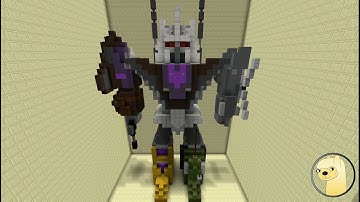 Minecraft - How To Build Transformers G1 Bruticus!