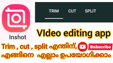 how to cut , trim , split video in inshot video editor | Malayalam | #inshotvideoeditor #Malayalam
