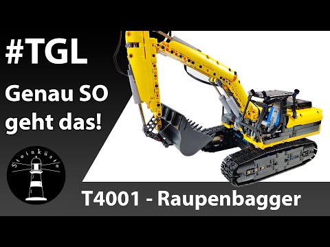 Дитяча машина екскаватор на радіокеруванні Technics T4001 конструктор 2068 деталей, видео 1