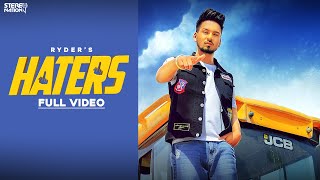Haters : Ryder (Official Video) | 👍 2019 | StereoNation World