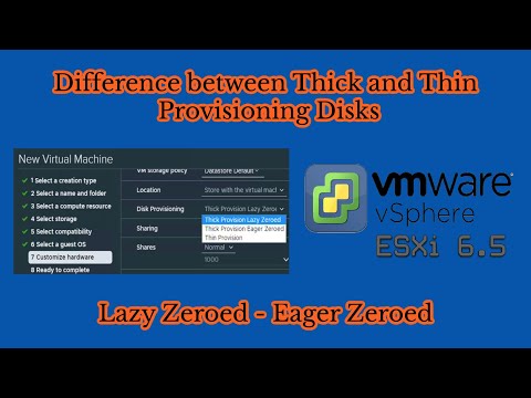 08. Difference between Thick and Thin Provisioning Disks