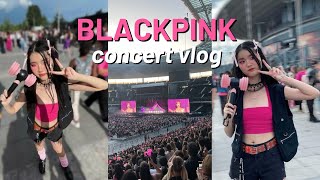 BLACKPINK PARIS ENCORE CONCERT VLOG | lightstick unboxing, grwm, merch haul, concert clips 🖤🌸