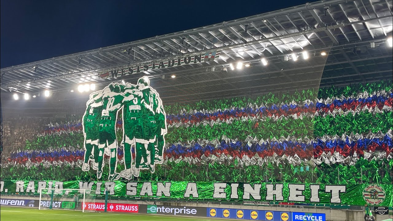ULTRAS & FANS: DJURGÅRDEN FANS CELEBRATE IN VIENNA / BLOCK WEST WITH TOP SHOW | SK RAPID - DIF