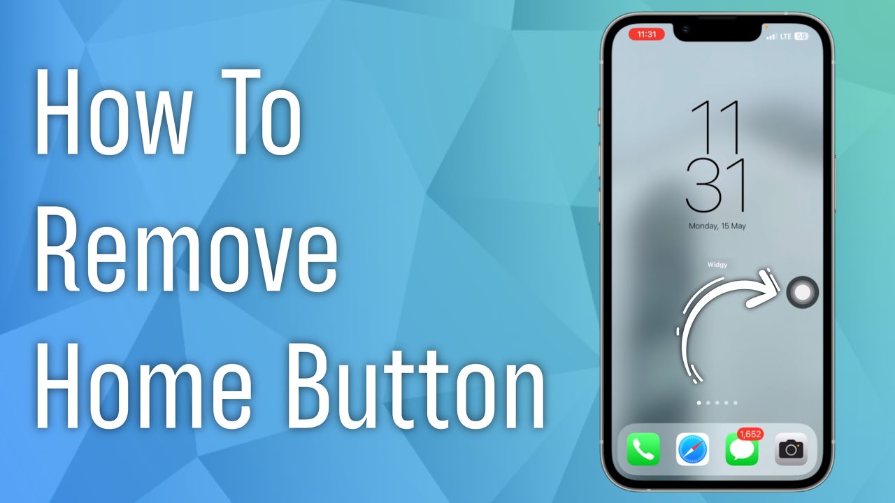 How To Remove Home Button On IPhone YouTube