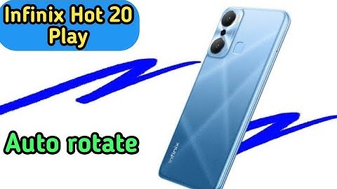 How To Enable Auto Rotate In Infinix Hot 20 Play,Auto Rotate Screen Enable In Infinix Hot 20 Play,