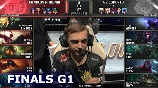 FPX vs G2 - Game 1 | Grand Finals S9 LoL Worlds 2019 | FunPlus Phoenix vs G2 eSports G1