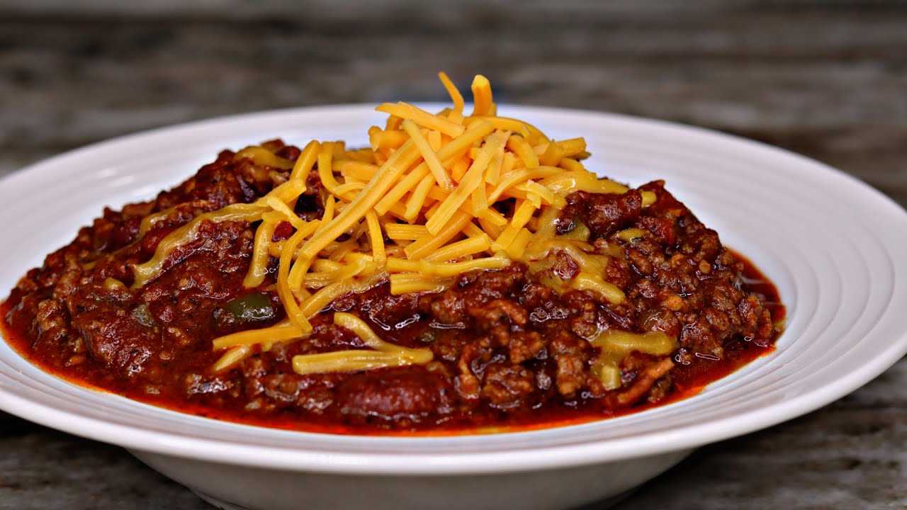 Homemade Chili 🌶 LOADED With BACON - YouTube
