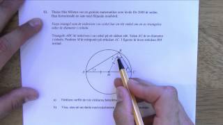 Matematik 2c - Lösning av det nationella provet vt-2012 del 2