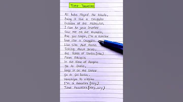 M I A Time Traveller Lyrics Trending Lyrics Viral Shorts 
