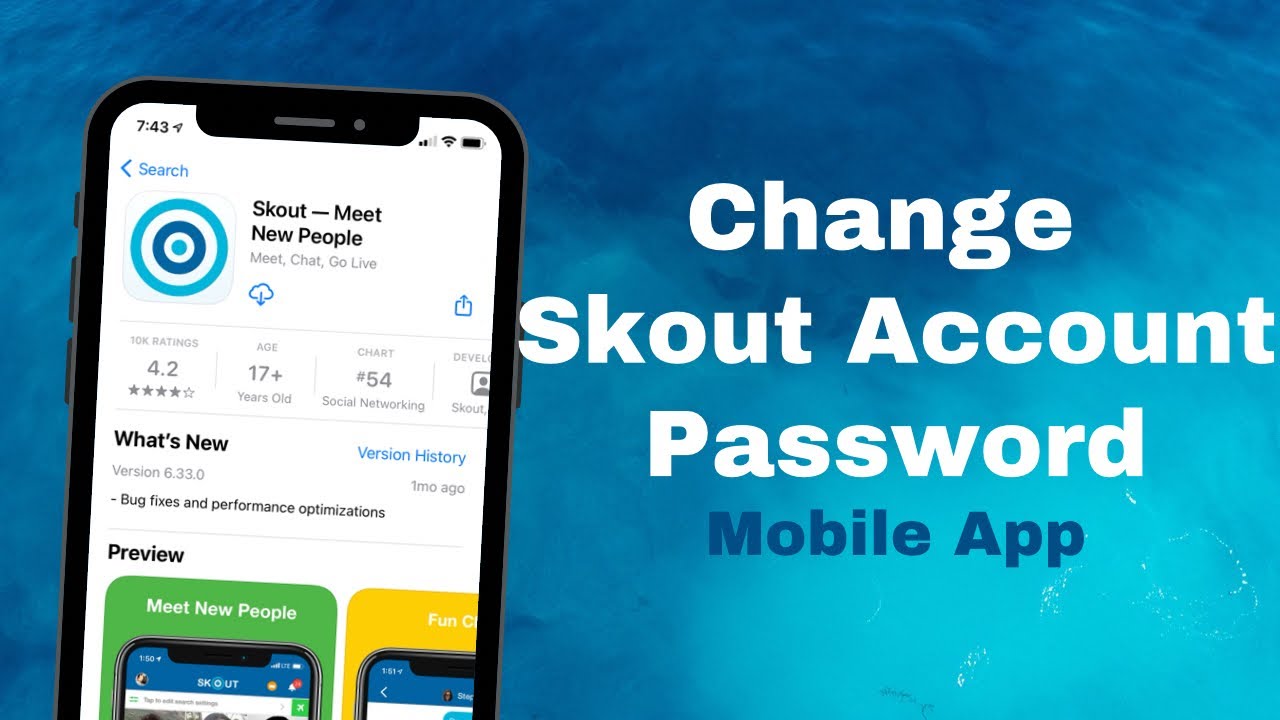 How to Change Skout Password | Skout Online Dating - YouTube