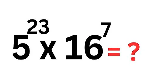 A Nice Exponents Problem 5^23x16^7=? | Fast Trick!!!