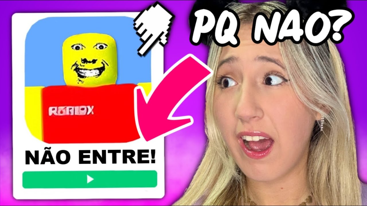 Não entre... JOGOS ESTRANHOS do ROBLOX