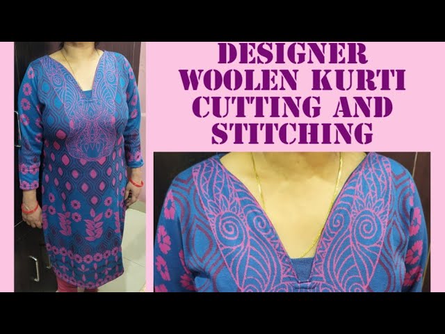Crysfab Ladies Embroidered Woolen Kurti With Pants, Wash Care: Machine wash  at Rs 1400 in Ludhiana