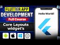 Core Layout Widgets - Flutter Development Job Ready Course #15