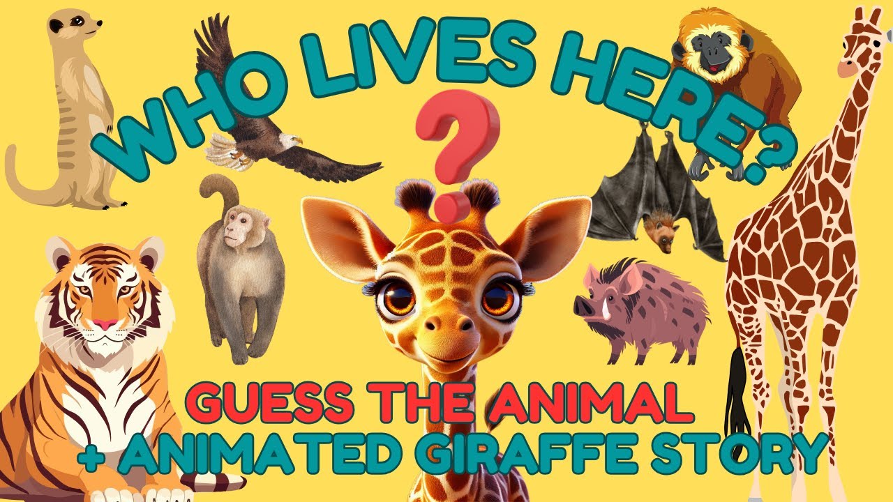 Guess the Animal - Cute Animal Quiz | Meet Adorable Baby Giraffe Kendi born in 2023 | Oakland Zoo