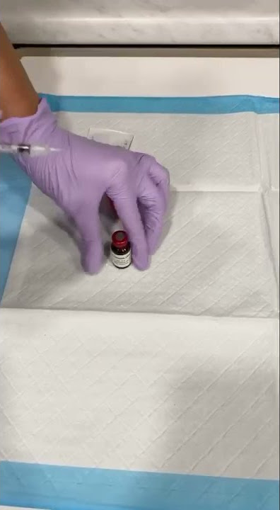 A proper and safe way to fill your syringe