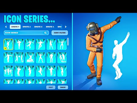 ALL ICON SERIES DANCE & EMOTES IN FORTNITE!