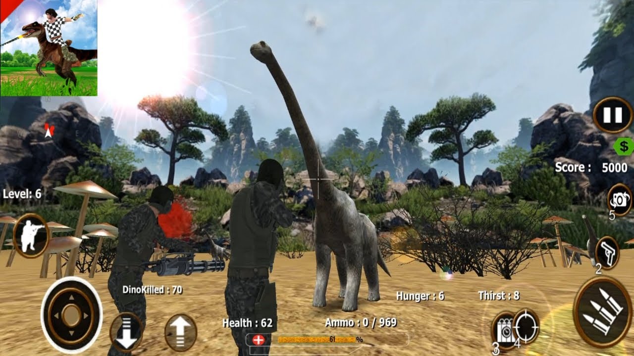 Safari Dinosaur Hunter Android Gameplay Part - 2 - YouTube
