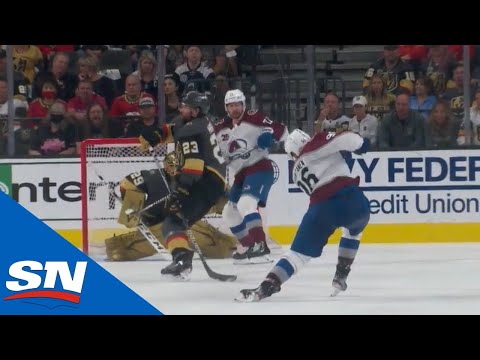 Mikko Rantanen Buries A One-Timer On The Power Play On Marc-Andre Fleury