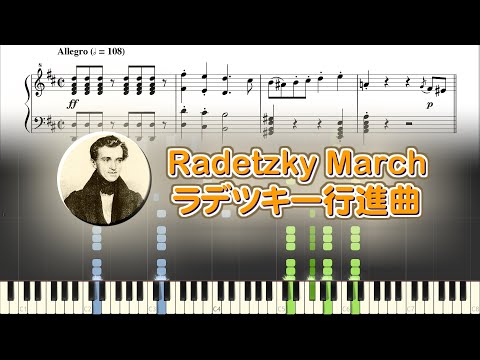 【ピアノ楽譜】ラデツキー行進曲／ヨハン・シュトラウス１世［３ページ］
