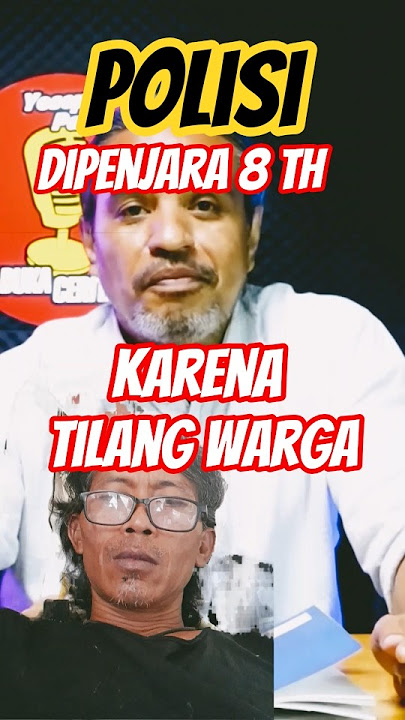 polisi tilang warga bisa dipenjara 8 tahun🔥