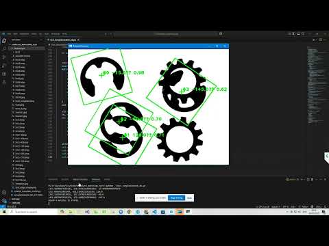 Opencv-python Template matching with rotation, overlap, big size image. [including source code]