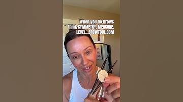 Eyebrows should be SYMMETRICAL, EVEN, and QUICK…use BROWTOOL.COM to measure instead of guess!!
