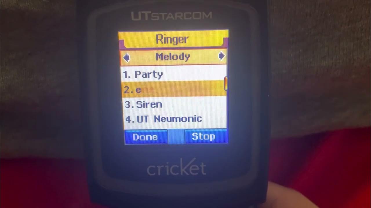 CDM7025 (Cricket Wireless) Ringtones YouTube