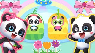 mengurus bayi panda kiki dan miumiu/babybus game/babybus kartun/kartun anak/cerita kartun/babybus