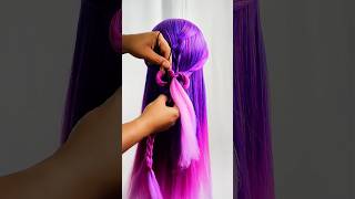 Cute Easy Hairstyle for Girls 💖 #braids #beauty #hair #viral #hairstyles